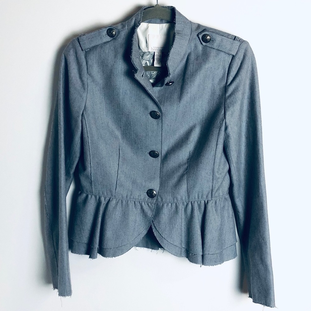 Banana Republic Heritage Military Blazer Sz 6
